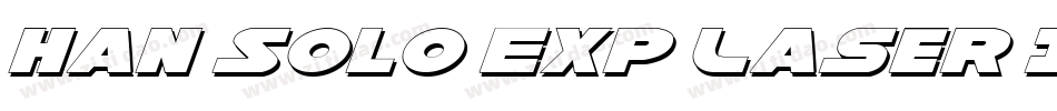 Han Solo Exp Laser Italic字体转换